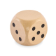 Dé en bois Schima 5 cm personnalisable dia Dado