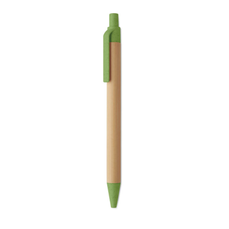 Stylo à bille publicitaire bambou Itea colour