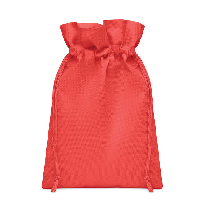 Petite pochette cadeau promotionnelle en RPET Okurimono Rouge