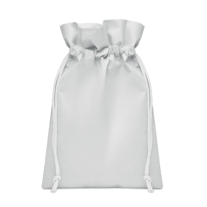 Petite pochette cadeau promotionnelle en RPET Okurimono Blanc