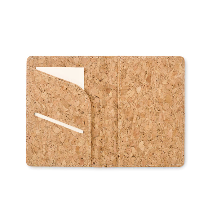 Porte-passeport en liège personnalisé Corkpass Beige