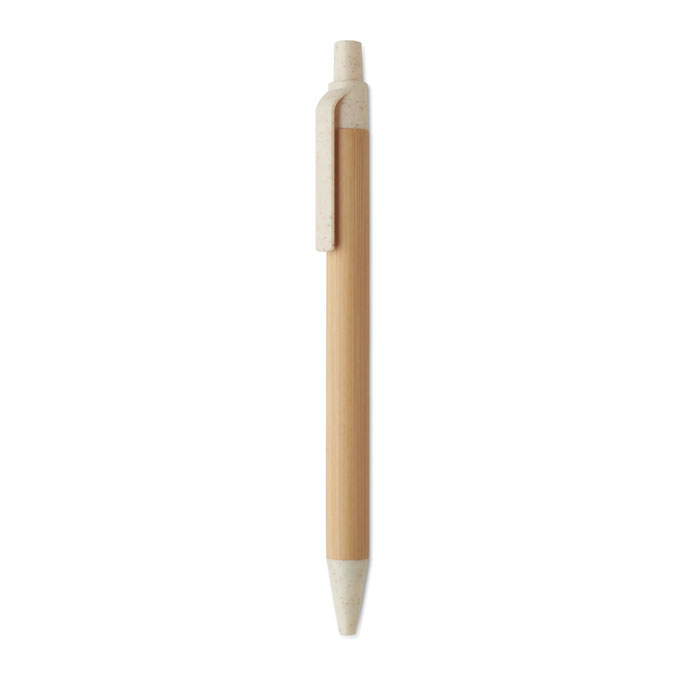 Stylo à bille publicitaire bambou Itea colour Beige