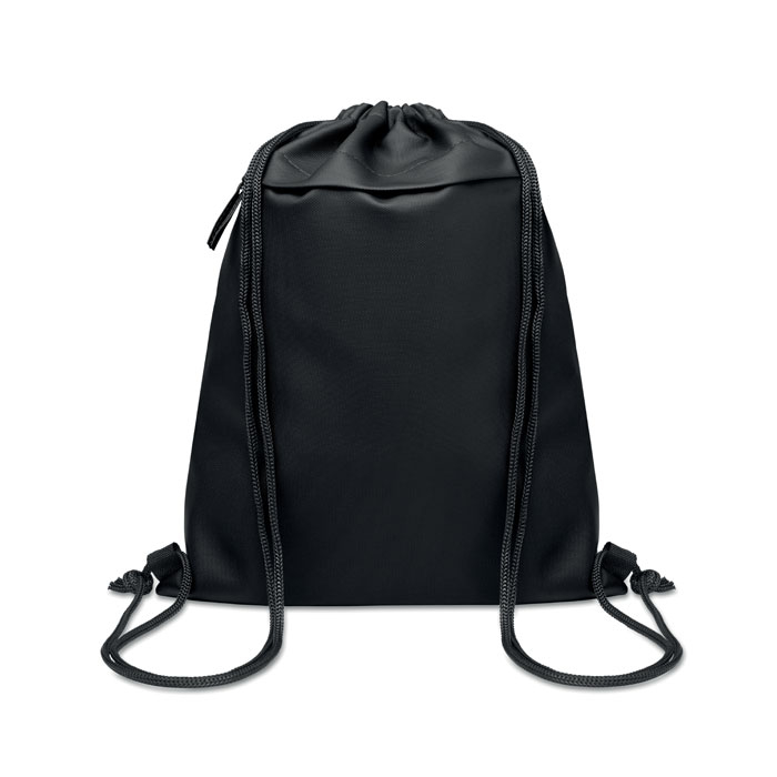 Sac à cordon personnalisable 600D RPET Bangkok Bag Noir
