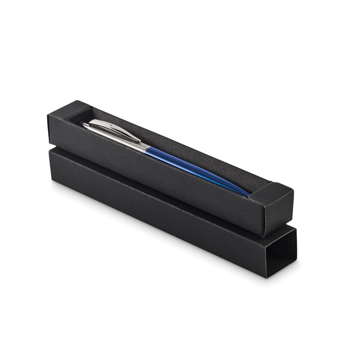 Stylo à personnaliser avec boîte Graz Colour Bleu