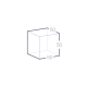 Schéma technique d’un cube en verre transparent, 50 mm de côté