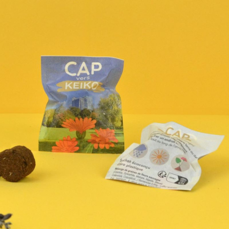Palet à graines personnalisable en papillote