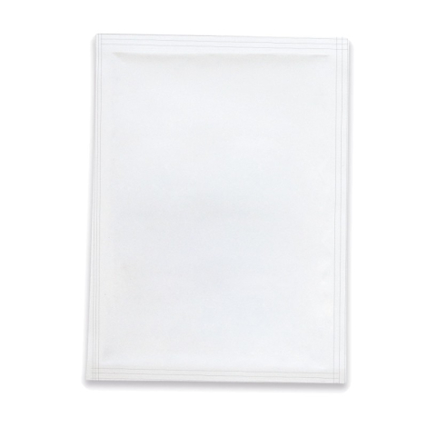 Sachet blanc rectangulaire en papier fin présenté à plat, sans personnalisation visible.