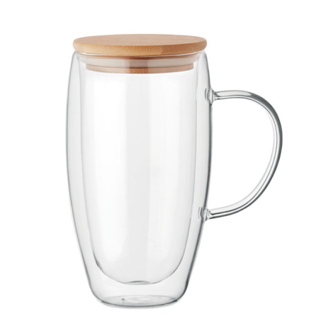 Mug promotionnel en verre double paroi 450 ml Existing