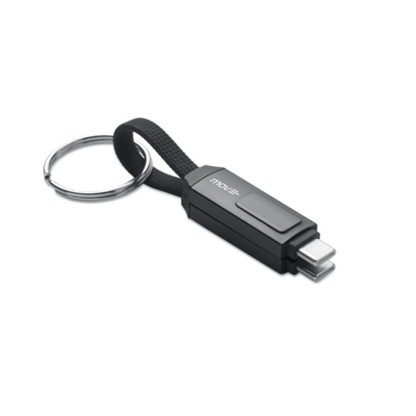 Porte-clés personnalisable avec câble de charge Keysto