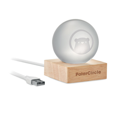 Sphère en verre LED publicitaire Light