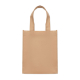 Sac cadeau beige en tissu non-tissé présenté de face avec anses droites, sans personnalisation visible.