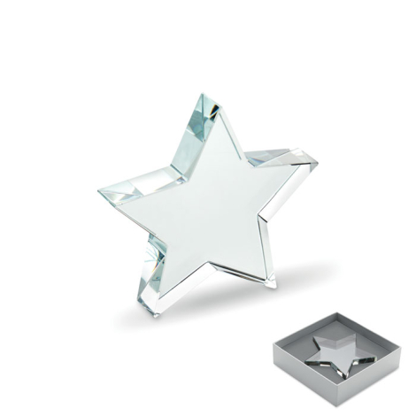 Trophée en verre étoile personnalisable Starward