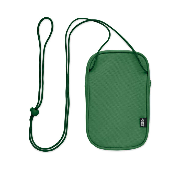 Pochette de voyage personnalisable RPET Korovin Vert