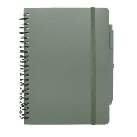 Carnet recyclé publicitaire A5 avec stylo Thalaasa Carnet recyclé publicitaire A5 avec stylo Thalaasa