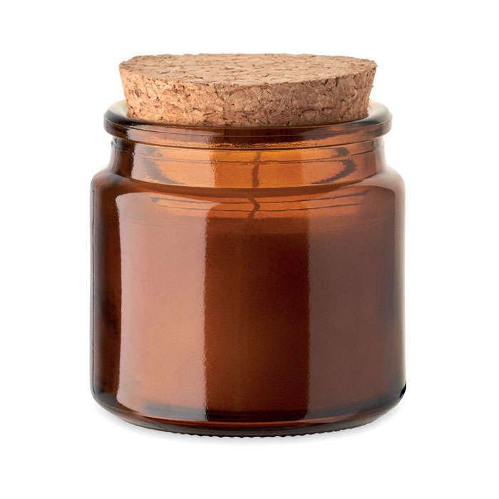 Bougie en cire végétale personnalisable Valo Marron