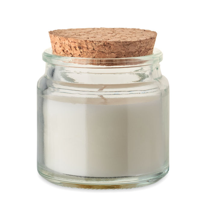 Bougie en cire végétale personnalisable Valo Beige