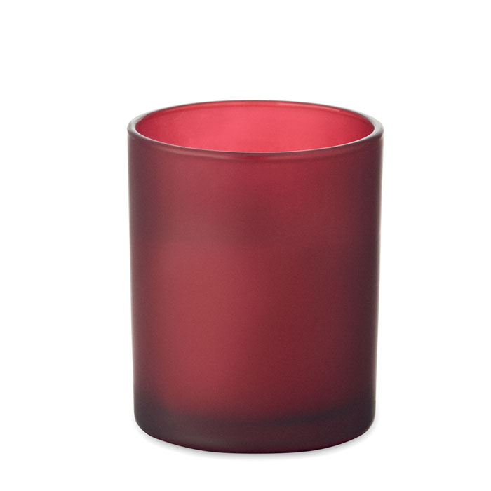 Bougie en cire végétale à personnaliser Kivas Wood Bordeaux