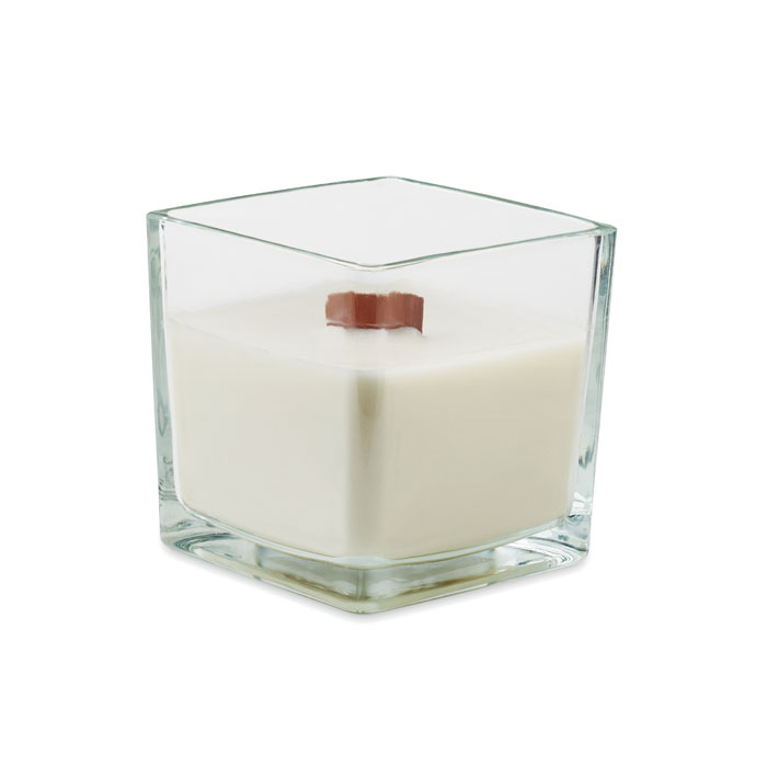 Bougie en cire végétale promotionnelle Riu Transparent