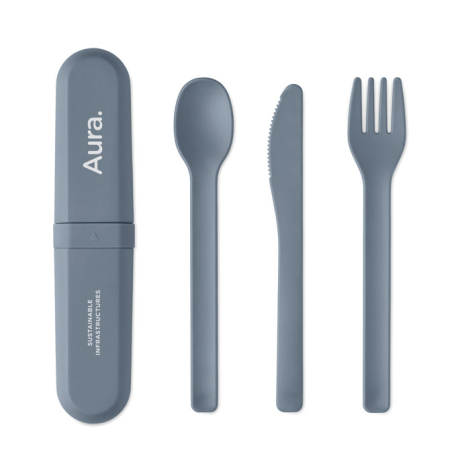 Set de couverts et étui en PLA personnalisé Biteful