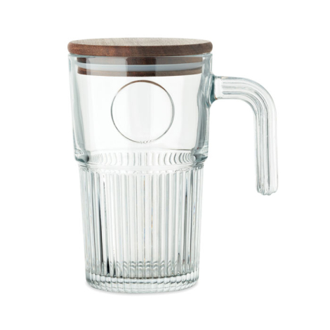 Mug en verre 450 ml personnalisable Vitrio Jar