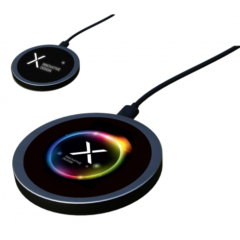 Chargeur 15W finition mÃ©tal personnalisable