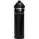 Bouteille noire isotherme 750 ml avec bouchon noir à paille clapet et anse latérale. Bouteille noire isotherme 750 ml avec bouchon noir à paille clapet et anse latérale.