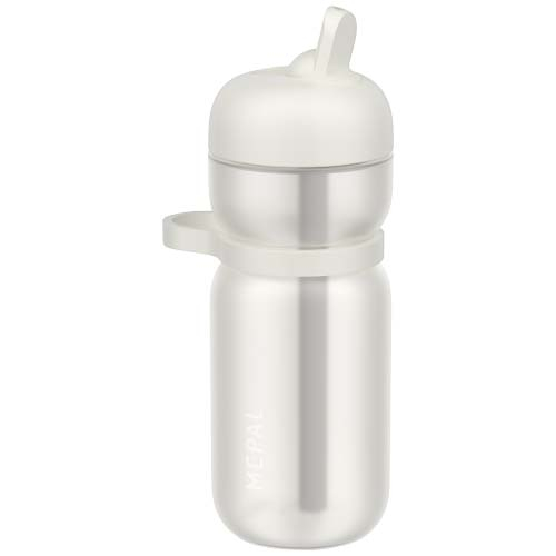 Bouteille de sport personnalisée 600 ml Flip Blanc