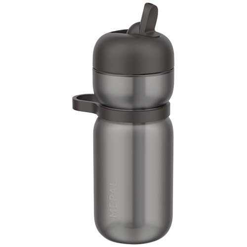 Bouteille de sport personnalisée 600 ml Flip Noir