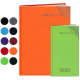 Deux agendas rigides orange et vert présentés côte à côte avec nuancier de coloris ronds, marquage visible sur les couvertures. Deux agendas rigides orange et vert présentés côte à côte avec nuancier de coloris ronds, marquage visible sur les couvertures.