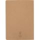 Carnet A5 kraft souple présenté de dos avec coins arrondis.
