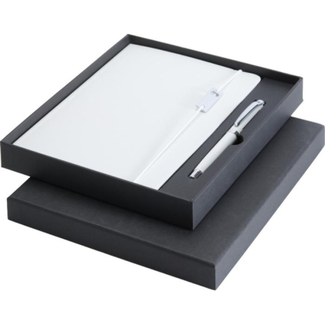 Ensemble carnet A5 et stylo roller promotionnel Legato Elegance