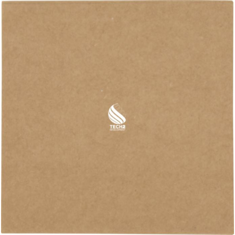 Bloc-notes autocollant kraft vu de dos avec marquage visible au centre de la couverture arrière.