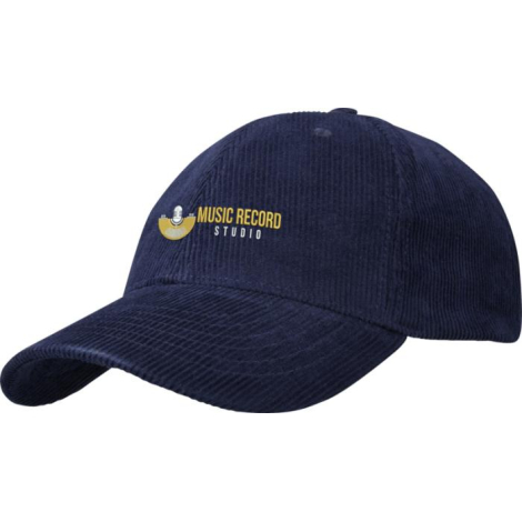 Casquette 6 panneaux en velours côtelé personnalisée Hutton