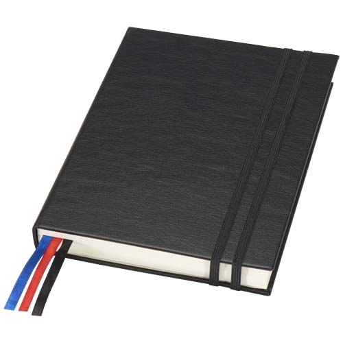 Carnet à couverture rigide A5 publicitaire Alder Noir