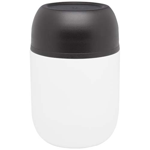 Boîte-repas publicitaire en acier inoxydable recyclé Supo 480 ml Blanc