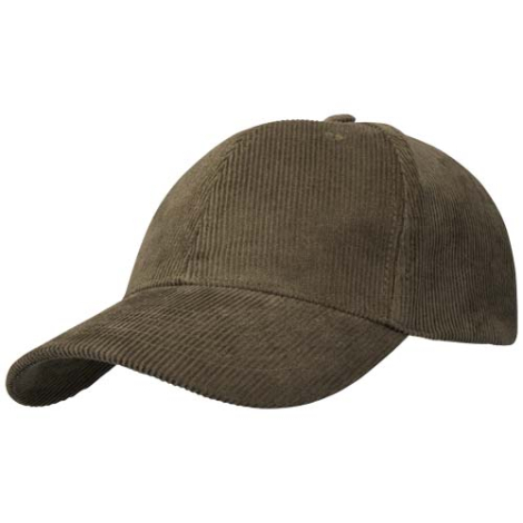 Casquette 6 panneaux en velours côtelé personnalisée Hutton