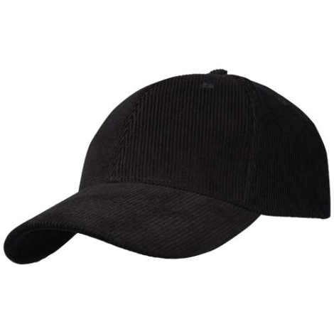 Casquette 6 panneaux en velours côtelé personnalisée Hutton