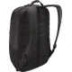 Vue arrière du sac noir montrant les bretelles rembourrées et le panneau dorsal matelassé.