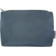 Trousse bleue présentée de dos, entièrement fermée, sans personnalisation visible.