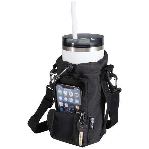 Sac porte-bouteille 2 L à personnaliser recyclé Aware™ Trip Noir
