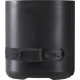 Vue rapprochée du bas de l’enceinte montrant les boutons de commande et le port USB-C, sans personnalisation visible.