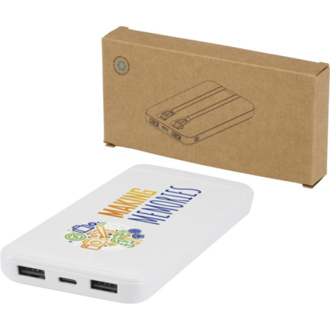 Batterie de secours à personnaliser 10 000 mAh recyclée Adhil