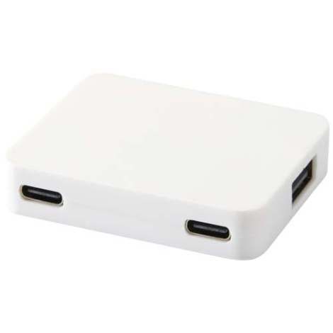 Hub USB 4 ports publicitaire recyclé Gaia