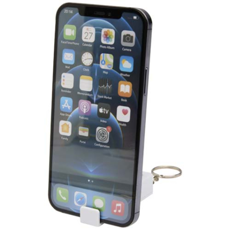 Support de téléphone publicitaire avec fidget recyclé Aggia