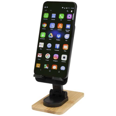 Socle de bureau pour téléphone à personnaliser bambou Alfirk