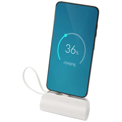 Batterie de secours publicitaire 5 000 mAh recyclée Alnair