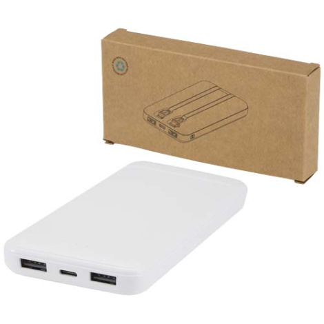 Batterie de secours à personnaliser 10 000 mAh recyclée Adhil
