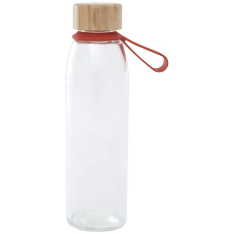 Bouteille en verre à personnaliser 500ml couvercle bambou Porto