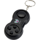 Porte-clés Fidgix noir en forme de manette avec chaîne métallique et plusieurs boutons en relief, marquage visible au centre.