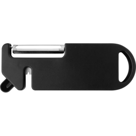 Outil noir vu de dos, surface lisse et uniforme, aucun marquage apparent.